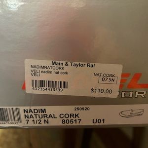 Three-season cork vaneli espadrilles- 7.5 narrow